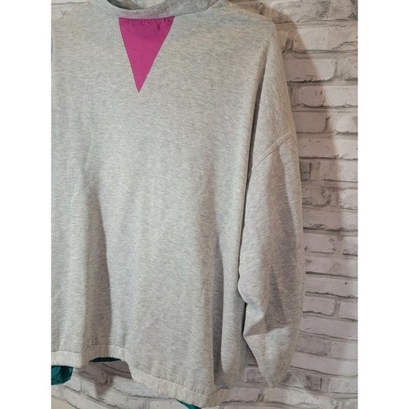 Vintage 80’s 90’s Reverse Full Zip Colorful Jacket - Picture 8 of 11